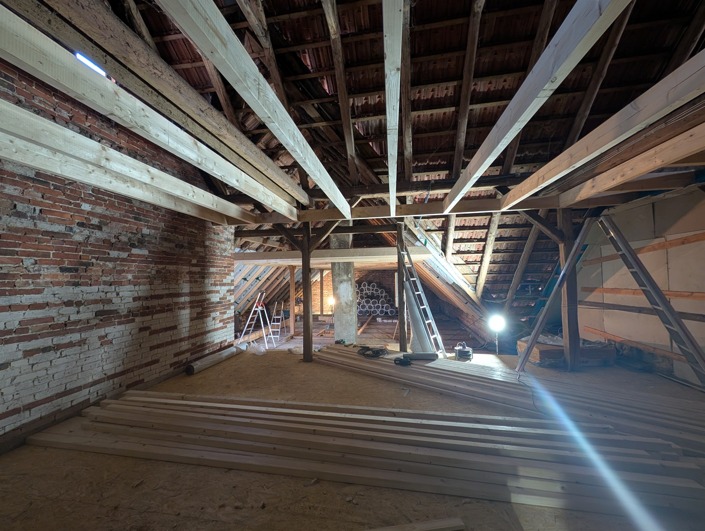 Dachgeschossausbau Rahden – Baustelle, Projekt Matthias Wortmann