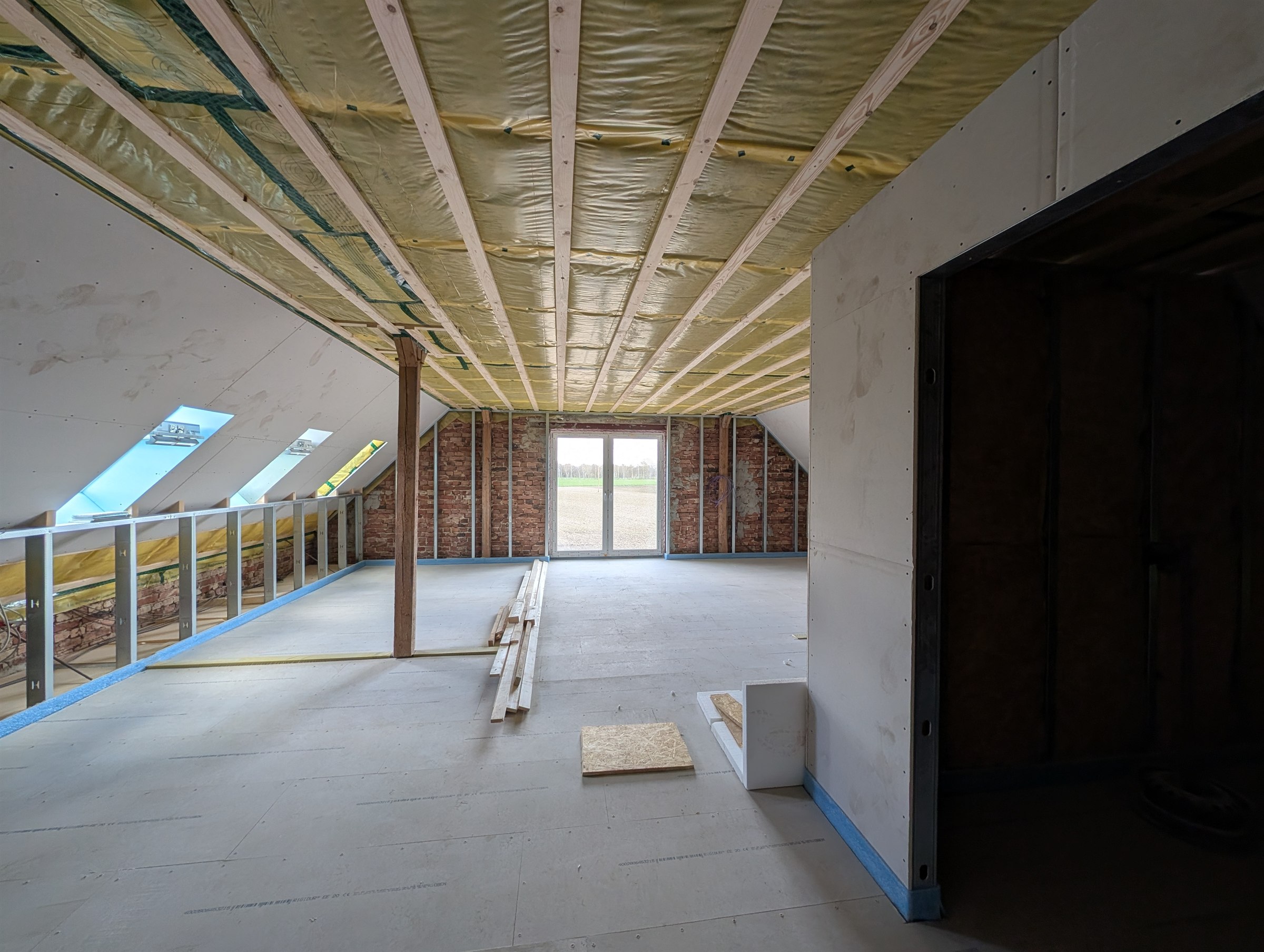 Dachgeschossausbau Rahden – Baustelle, Projekt Matthias Wortmann